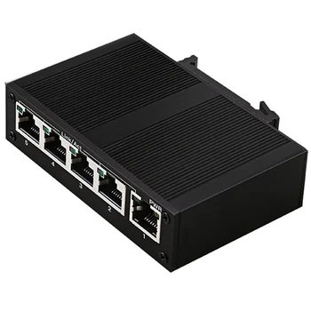 2X5-портовый сетевой коммутатор 100 Мбит/с Ethernet промышленного класса Неуправляемый Сетевой Разветвитель рельсового типа