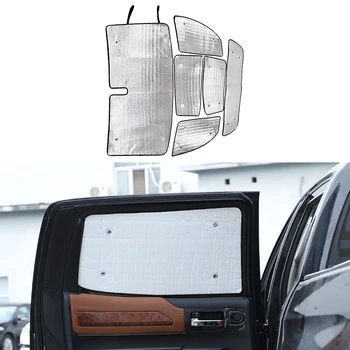 6 шт. Солнцезащитный козырек на лобовое стекло автомобиля Задние стеклоподъемники для Toyota Tundra 2014-2021