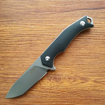 Kubey Swordfish ku184D Мини фиксированный нож черная ручка G10 из закаленной стали D2