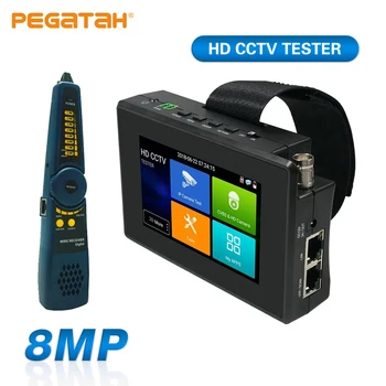 Pegatah CCTV Тестер IP-камеры ahd мини-монитор 4k HDMI VGA IPC тестер CCTV poe портативный монитор cftv тестирование кабеля камеры