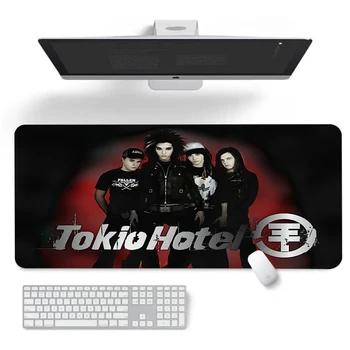 Tokio Hotel Большой Коврик Для Мыши Kawaii Gamer Кабинет Настольные Коврики Компьютерные Столы Настольный Коврик Коврик Для Мыши Xxl Клавиатура Игровой Настольный Коврик Moused