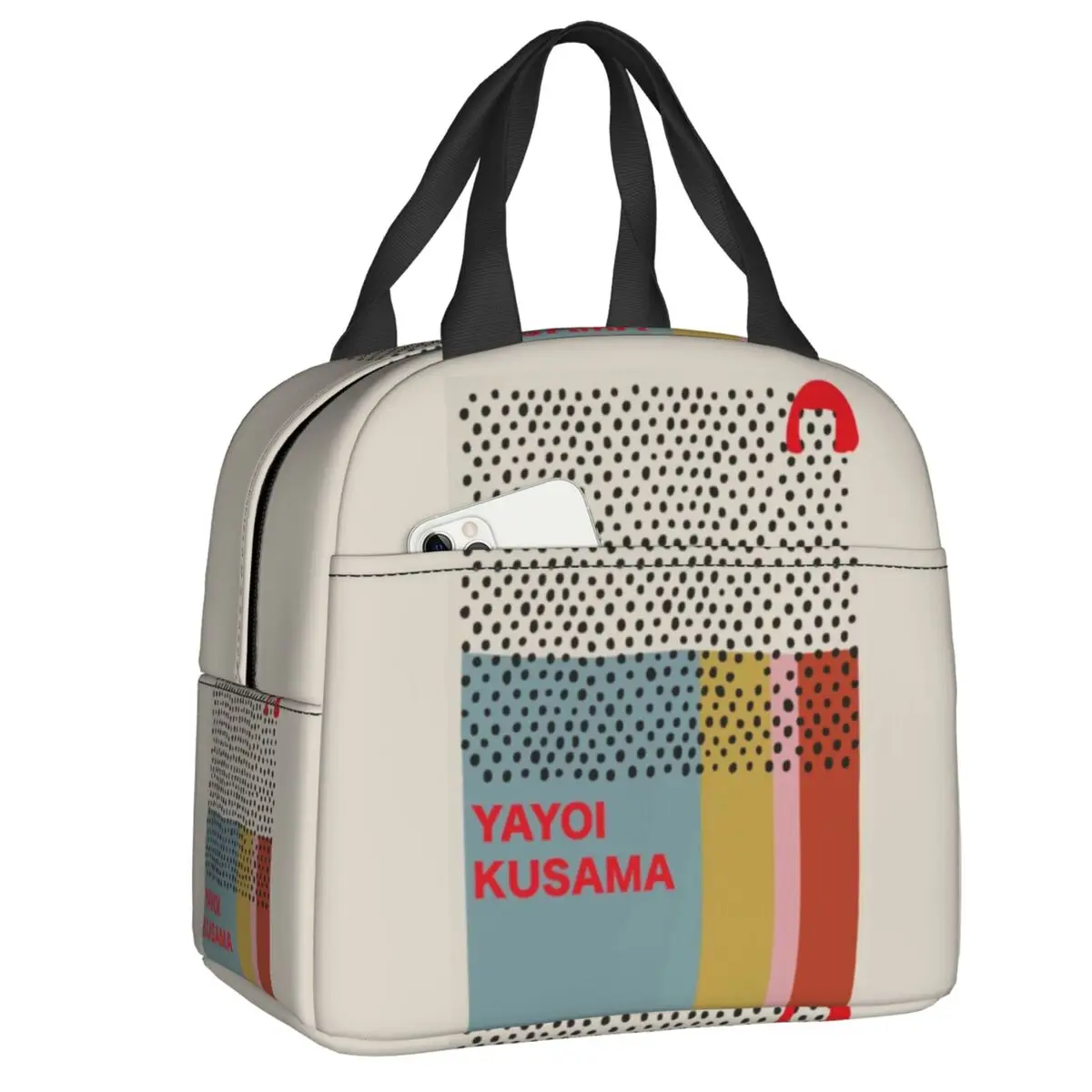 Yayoi Kusama Dots, Абстрактное искусство, Ланч-бокс, Женская Многофункциональная сумка для ланча с термоизоляцией, Офисная работа
