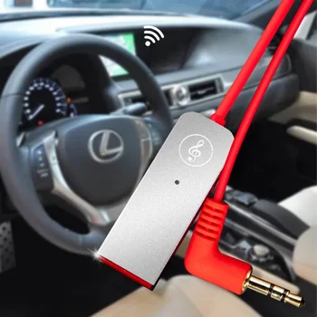 Автомобильный комплект D08 USB Bluetooth 5,0 Музыкальный аудиоприемник громкой связи с микрофоном 3,5 мм AUX Стерео Портативный беспроводной адаптер для автомобиля