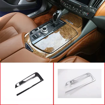Для 2016-2018 Maserati Levante ABS, карбоновое волокно, автомобильный стайлинг, центральная панель переключения передач, рамка, наклейка, аксессуары для интерьера автомобиля