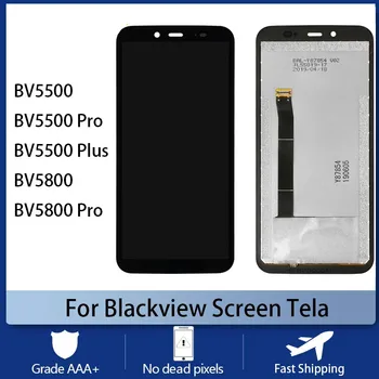 Для Blackview BV5500 Pro BV5800 Экран мобильного телефона Tela ЖК-дисплей Сенсорный экран Дигитайзер В Сборе BV5500 Plus Tela LCD
