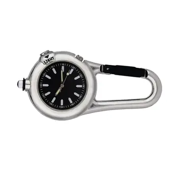 Карманные часы с мини-карабином Для Мужчин и женщин, часы для рюкзака, Альпинистские часы для пеших прогулок, Офисные Аксессуары для кемпинга