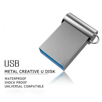 Мини высокоскоростной USB флэш-накопитель 64 ГБ 32 ГБ 16 ГБ 8 ГБ флеш-накопитель 4 ГБ флешка флешка металлический U-диск memo cel usb stick подарок с бесплатным логотипом