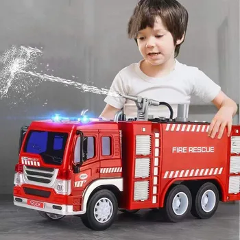 Негабаритные детские игрушки Пожарного Автомобиль Пожарная машина Электрическая Игрушечная Машина Брызги Воды Музыка Свет Развивающая игрушка для детей Подарок