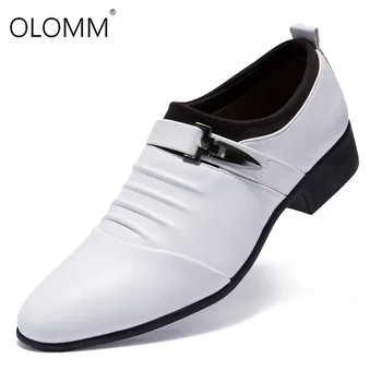 Новые британские мужские модельные туфли из спилка с острым носком, Деловые Свадебные Оксфорды, Официальная обувь для мужчин 38-48