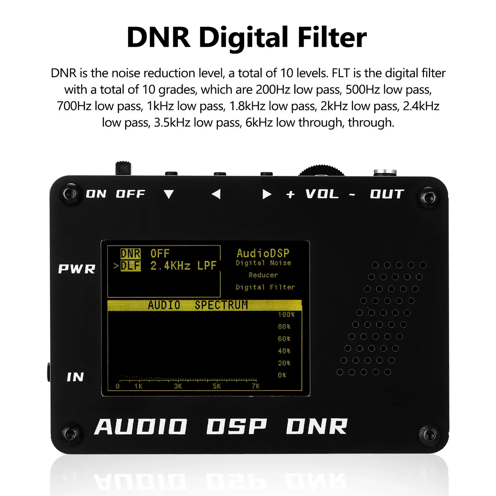 Новый Аудио DSP Шумоподавитель DNR Цифровой фильтр SSB Любительское радио YAESU ICOM + Динамик