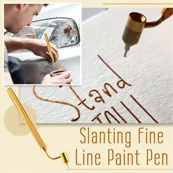 Ручка-Аппликатор для нанесения краски Fine Line Fluid Writer С наклонной точной линейкой Для ремонта каменной крошки и автомобильных царапин