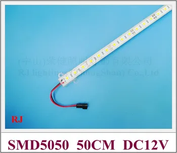 Светодиодная световая панель SMD 5050 светодиодная жесткая полоса света лампа LED bar light SMD5050 DC12V 7 Вт 50 см 30 светодиодов FedEx бесплатная доставка