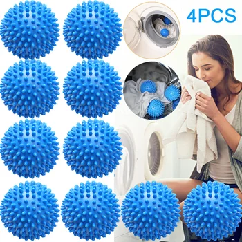 Синие ПВХ Многоразовые шарики для сушки Белья, мяч для стирки, сушильный Шар для смягчения ткани для домашней одежды, инструменты для чистки