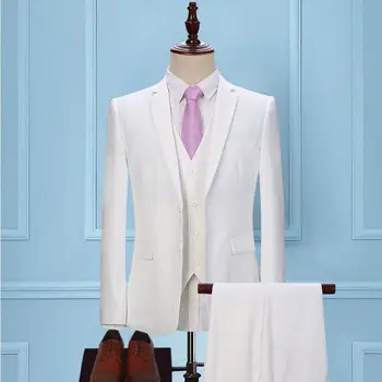 Сшитое на заказ Свадебное платье Жениха, Блейзер, брюки, деловые классические брюки SA05-65599