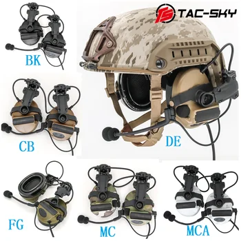 Тактическая гарнитура TAC-SKY COMTAC II ARC Версия Кронштейна для трекового шлема с шумоподавлением, Защита слуха, Гарнитура для стрельбы