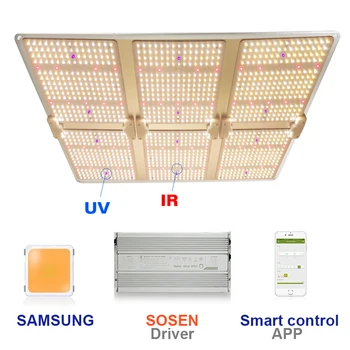 Умный Квантовый светодиодный светильник Samsung LM301B/LM301H UV IR APP Control Dimmable Timing Для Выращивания Овощей В Палатке/Цветущих Растений В помещении