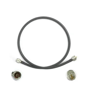 1шт N штекер для UHF штекер RF коаксиальный кабель адаптер RG8 100 см с низкими потерями высокого качества для wifi антенны антикоррозийный